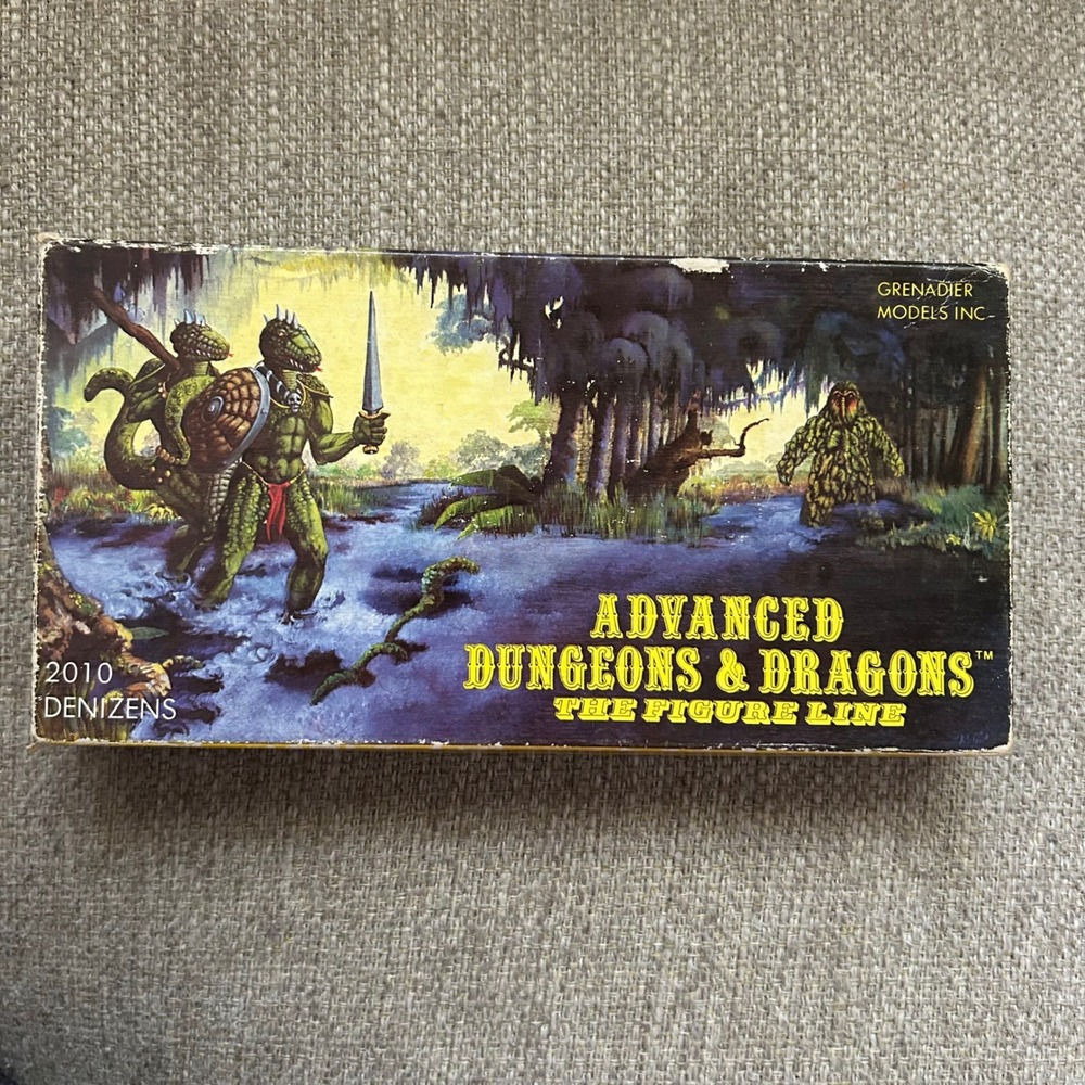 Grenadier Dungeons and Dragons 2010 Denizens EMPTY BOX ONLY Vintage Miniatures